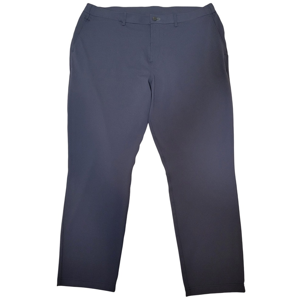 Public Rec All Day Everyday Pants Size 42/30 Nave Blue Stretch Zipper Pocket